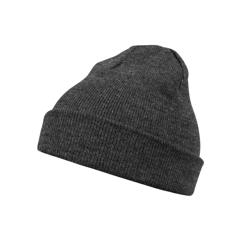 MSTRDS - Beanie Basic Flap h.charcoal one size Mütze Beanie - Grau